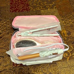 Foxybae rose gold hair styling travel set